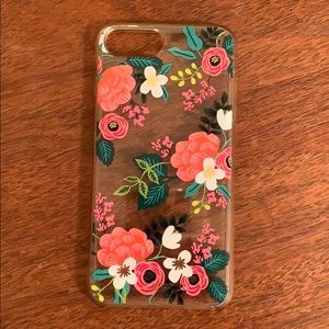 Rifle Paper iPhone 7/8 plus clear floral case